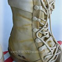 Army boots cake