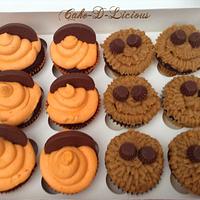 Terrys chocolate orange & reeses cupcakes 