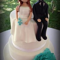 First tiime Bride and Groom cake toppers!!!!