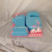 Number birthday cake