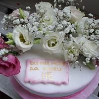  cake with flowers