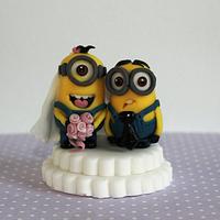 Minion wedding couple