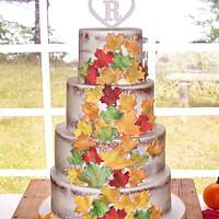 Semi-Naked wedding cake