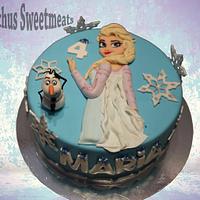 Tarta Elsa Frozen. Elsa Frozen cake.