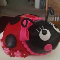 Aubree's ladybug cake