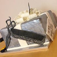 Hairdresser present cake