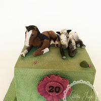 Horse Theme Cake