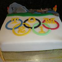 Olympic Birthday Cake