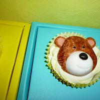 Teddy Bear Button Cake