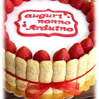 Strawberry basket cake