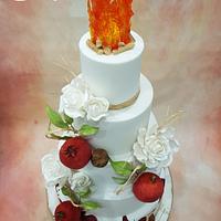 Armenien themed wedding cake 