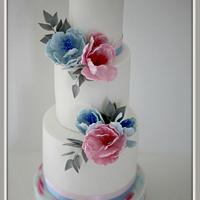 Wedding cake in Pantone color of 2016