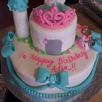 Cinderella Themed Birthday Cake