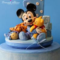 Mickey's First Birthday Cake