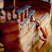 pirate ship cake