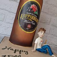 Giant Kopparberg 18th birthday cakr