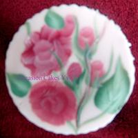 Rose Garden hand painted wedding cup cakes