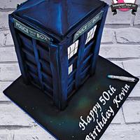Doctor Who Tardis Cake