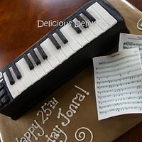 Musical Keyboard Cake