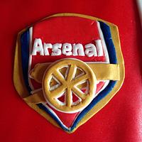 Arsenal shirt cake