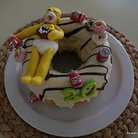 Homer Simpson Donut cake