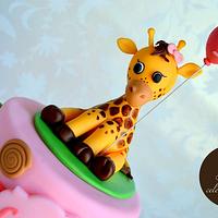 Sweet at One Giraffe Cake