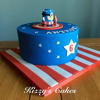 Captain America Minion Cake