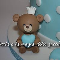 Hot air balloon and teddy bears cake