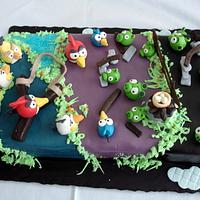 Angry birds-cake