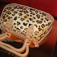 Leopard Handpainted Handbag Cake