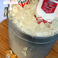 Ice Bucket with smirnoff vodka 