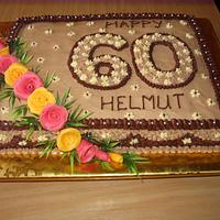 60th Birthday cake