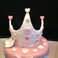 Princess themed birthday cake. 