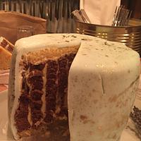 Chocolate vertical layered cake