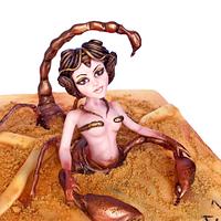 Queen Scorpion ( Zodiac Cake Challenge)