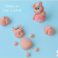 Happy as pigs in mud!