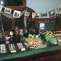 Harry Potter cake and candy buffet