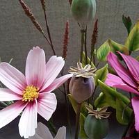 Sugar flower arrangement