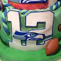 12th man Seattle Seahawks cake