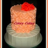 Love Heart wedding cake