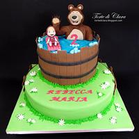Masha and the Bear cake