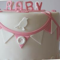 Pink Baby Shower Cake