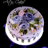 Lilac Gift Box Cake
