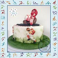 Baseball cake for sport cakes for Peace Collaboration 