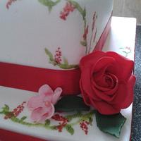Ruby Wedding Cake 
