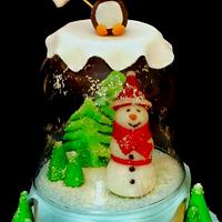 Snowglobe cake Snowglobe cake