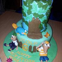 phineas and ferb Cake
