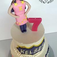 Superhero Girl Birthday Cake