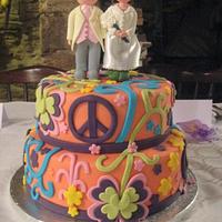 Hippy's Dream Wedding Cake