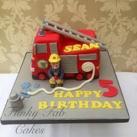 Fire Engine cake 